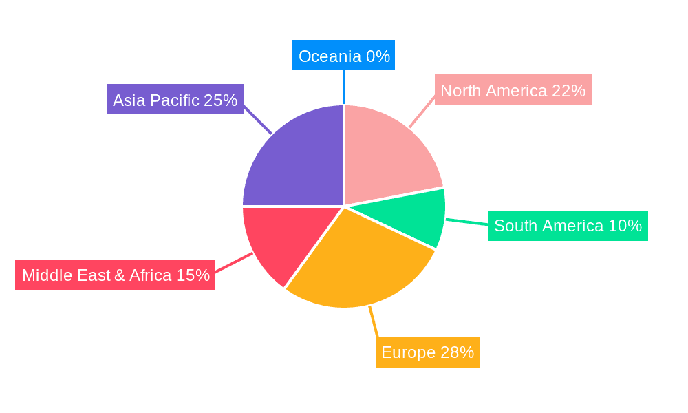 Offshore Telescopic Boom Crane Market Share by Region - Global Geographic Distribution