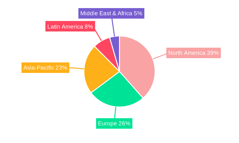 Oil Spill Management Market Market Share by Region - Global Geographic Distribution