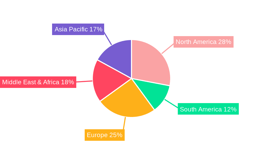 Oil Storage Terminal Market Share by Region - Global Geographic Distribution