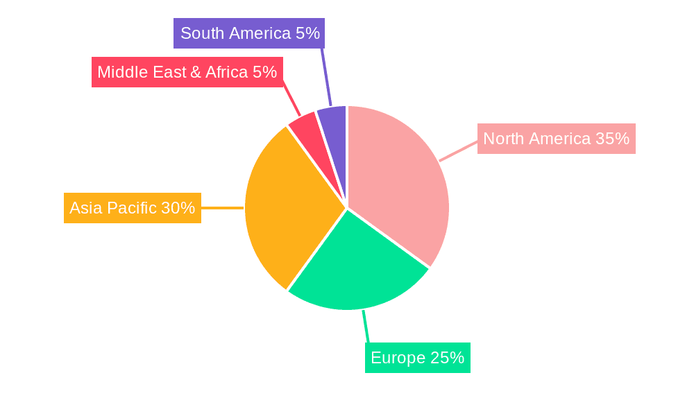 Online Streaming Service Market Share by Region - Global Geographic Distribution