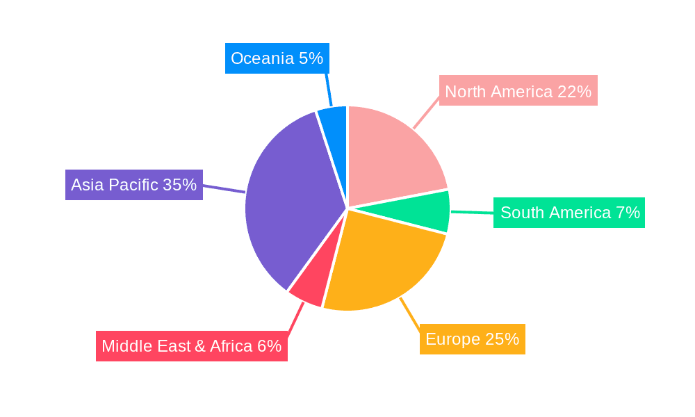 Optically Transparent Antennas Market Share by Region - Global Geographic Distribution