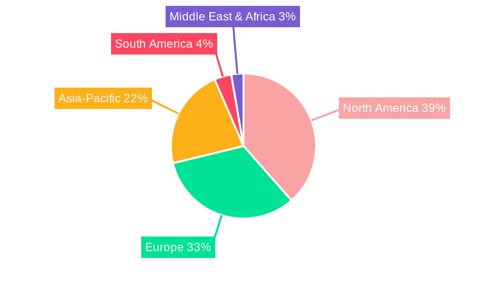 Organic Bakery Products Market Market Share by Region - Global Geographic Distribution