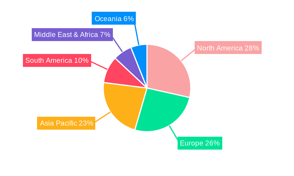 Organic Shampoo for Dog Market Share by Region - Global Geographic Distribution