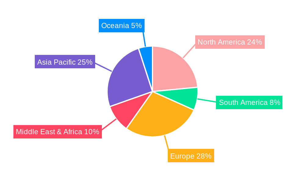 Organic Skim Milk Powder Market Share by Region - Global Geographic Distribution