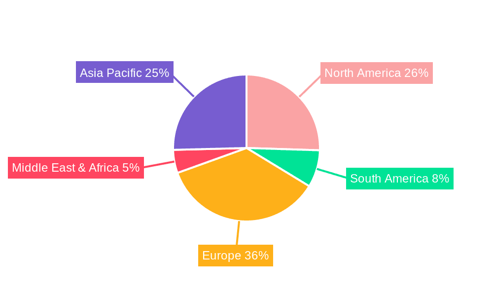Organically Farmed Salmon Market Share by Region - Global Geographic Distribution