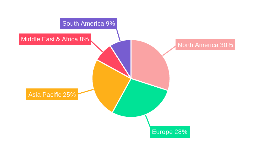 Outdoor Waterproof Jackets Market Share by Region - Global Geographic Distribution