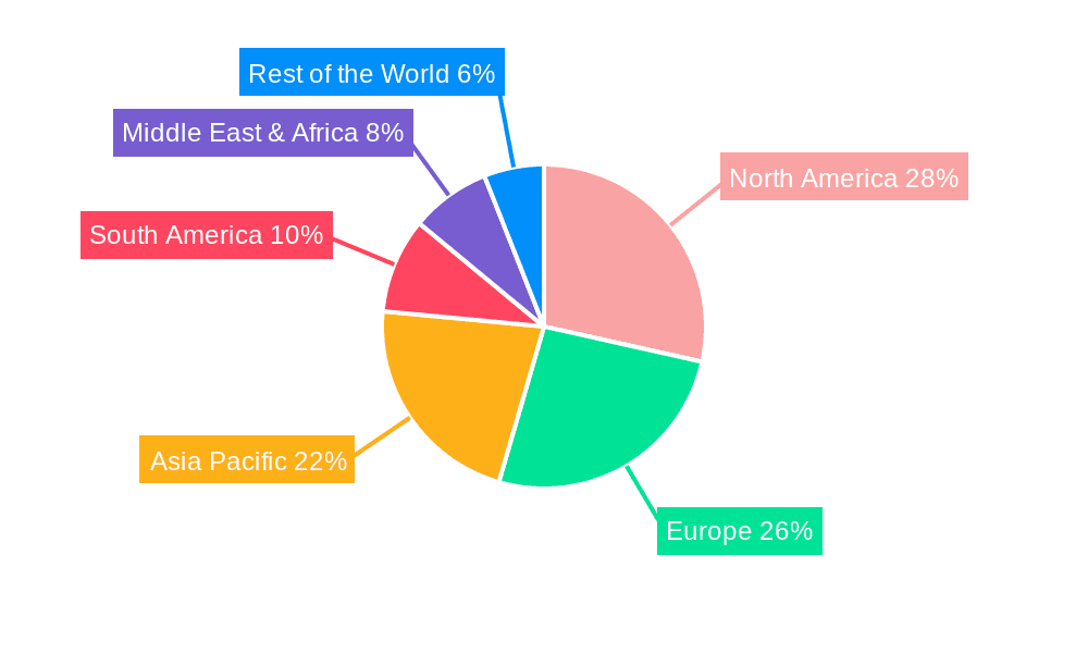 PET Vacuum Blood Collection Tube Market Share by Region - Global Geographic Distribution