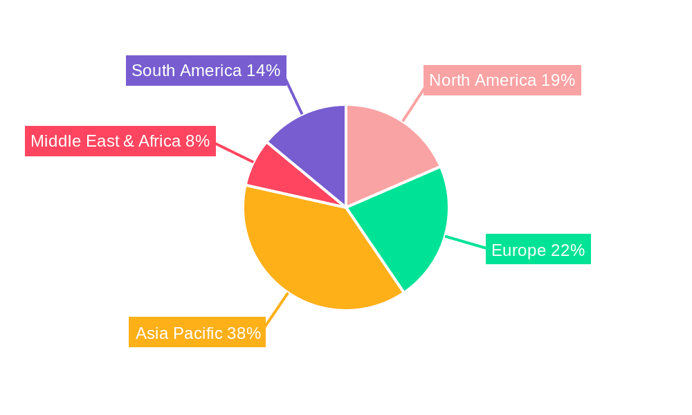 PI Film for Electrical Equipment Market Share by Region - Global Geographic Distribution