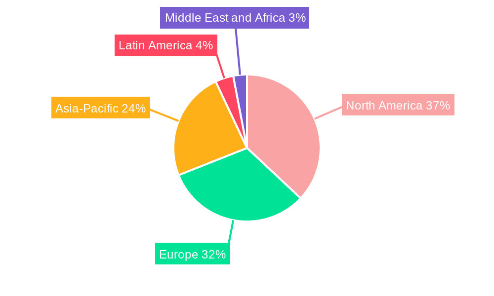 Passive Fire Protection Market Market Share by Region - Global Geographic Distribution
