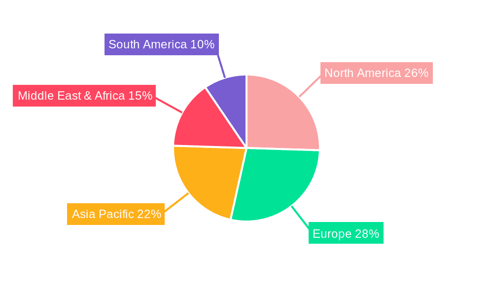 Patrol Boats Market Share by Region - Global Geographic Distribution