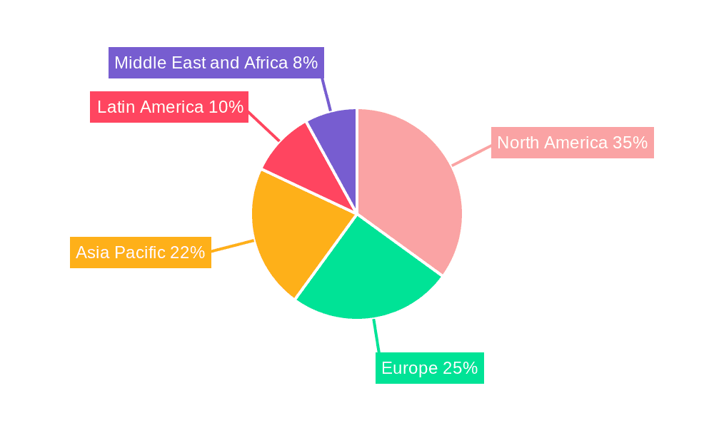 Penetration Testing Market Market Share by Region - Global Geographic Distribution