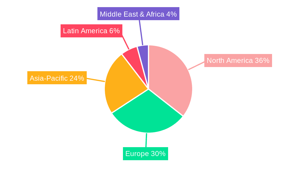 Pet Food Packaging Market Market Share by Region - Global Geographic Distribution