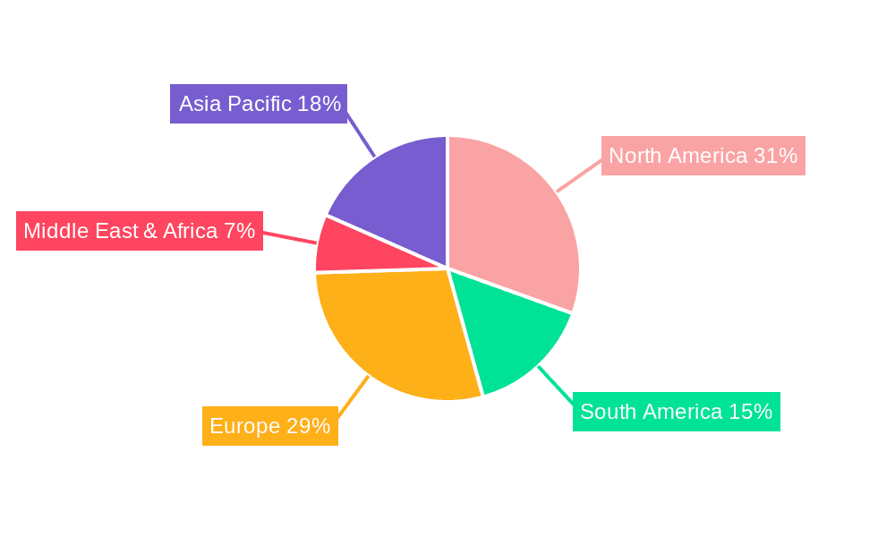 Pets Parasiticide Medicines Market Share by Region - Global Geographic Distribution