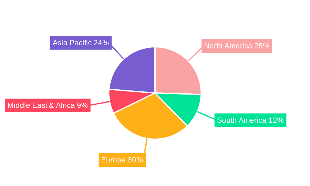 Pheromones in Agriculture Market Share by Region - Global Geographic Distribution