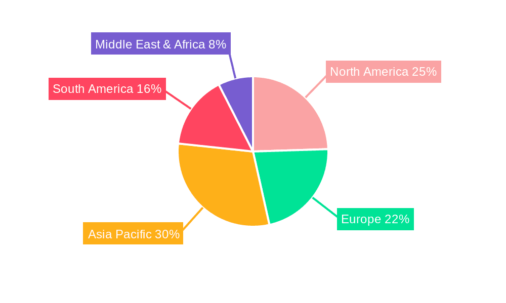 Phosphate Compound Fertilizer Market Share by Region - Global Geographic Distribution