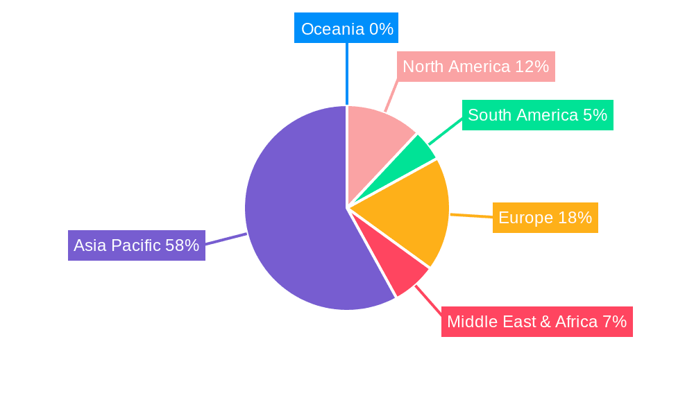 Photovoltaic Paste Market Share by Region - Global Geographic Distribution