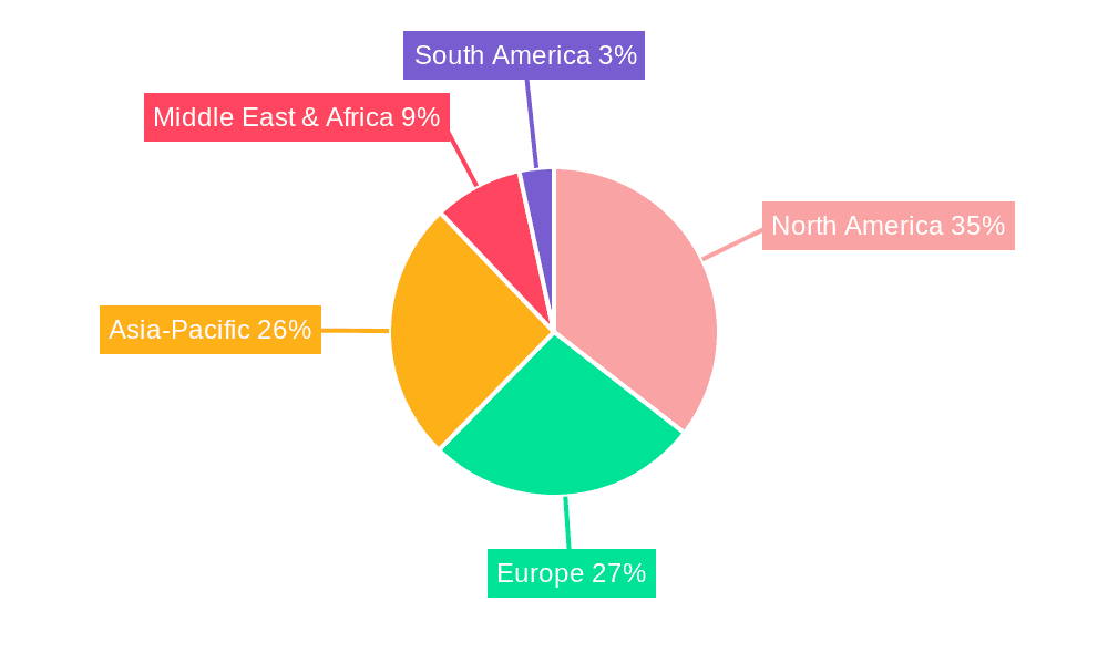 Pipeline Transportation Market Market Share by Region - Global Geographic Distribution