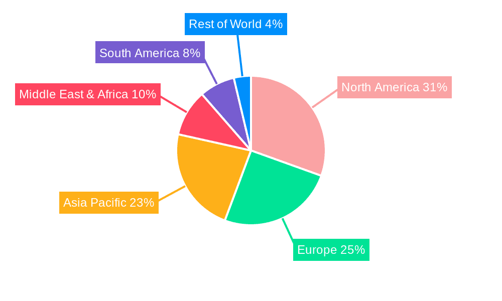Portable Satellite Communications Terminal Market Share by Region - Global Geographic Distribution