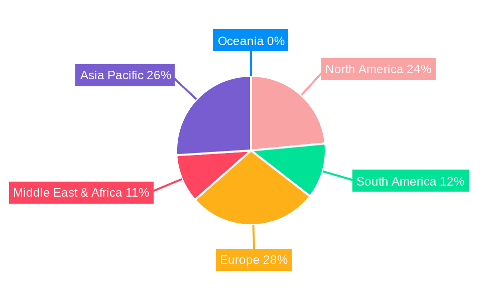 Potassium Silicate Mortar Market Share by Region - Global Geographic Distribution