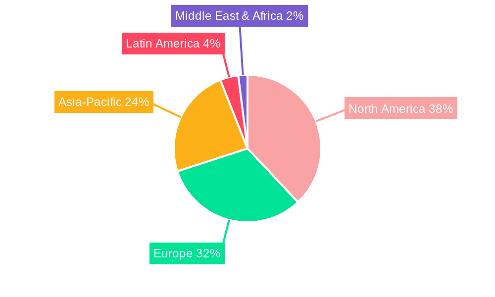 Power Tailgate System Market Market Share by Region - Global Geographic Distribution