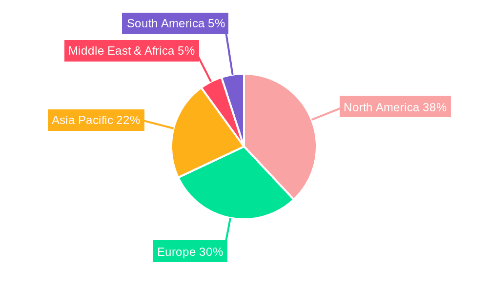Prosthetic Transcatheter Heart Valves Market Share by Region - Global Geographic Distribution