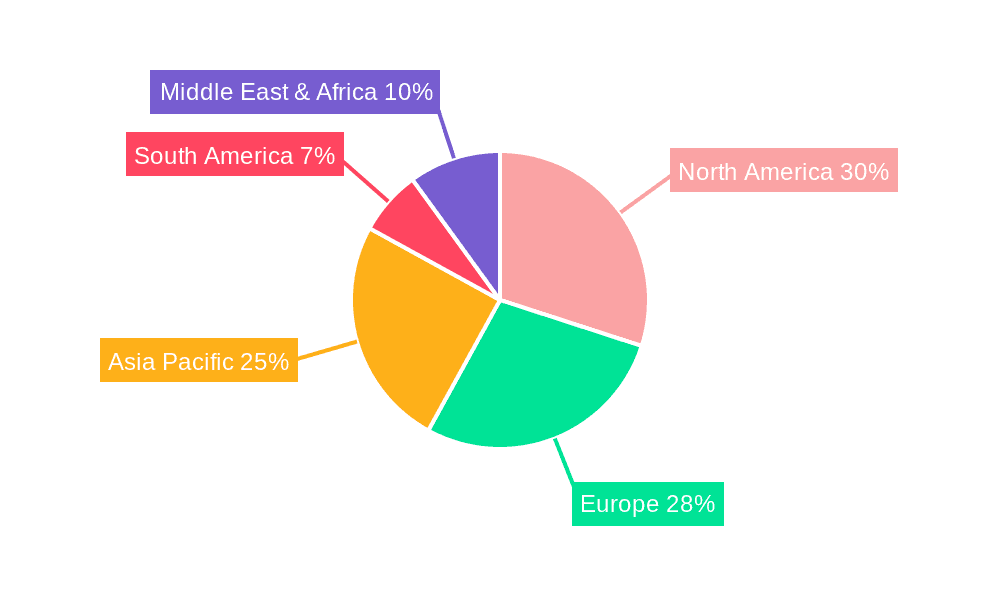 Protecting Unnatural Amino Acids Market Share by Region - Global Geographic Distribution