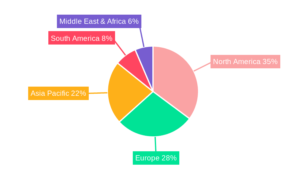 Protein-Rich Snack Market Share by Region - Global Geographic Distribution