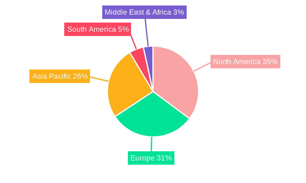 Protein-based Drug Market Share by Region - Global Geographic Distribution