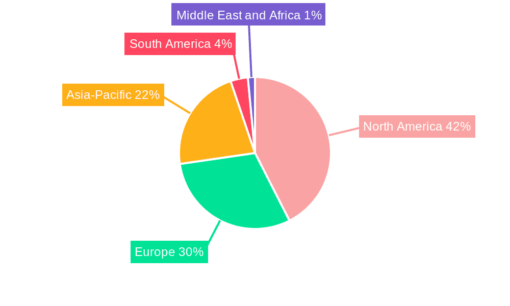 Publishing and Printing Services Market Share by Region - Global Geographic Distribution