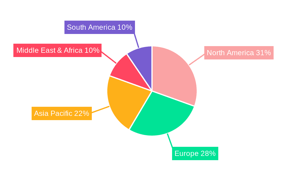 Pulmonary Drug Delivery Systems Market Share by Region - Global Geographic Distribution