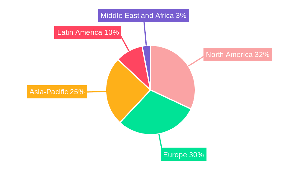 Rainscreen Cladding Market Market Share by Region - Global Geographic Distribution