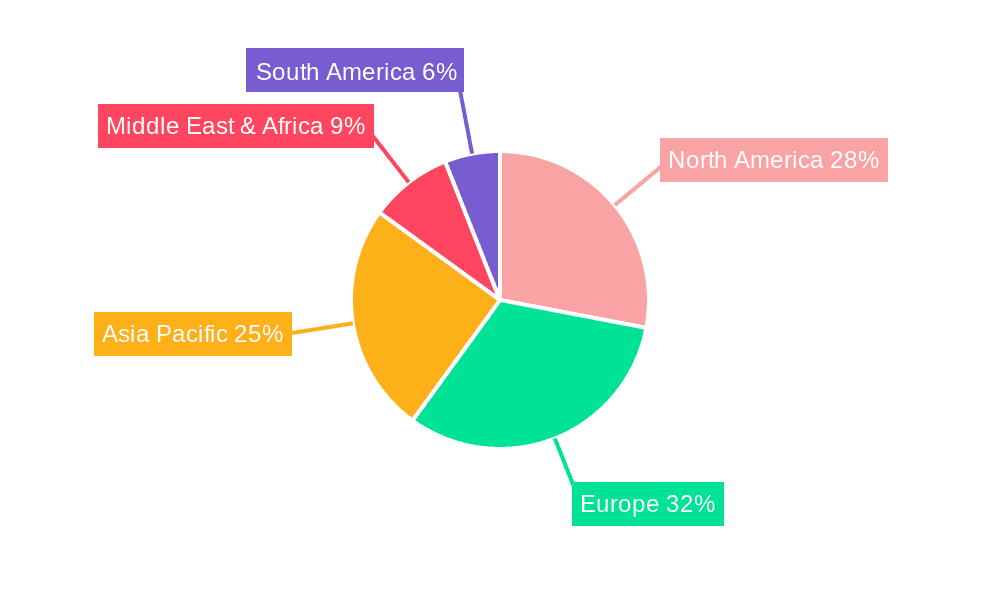 Rainscreen Cladding Market Share by Region - Global Geographic Distribution