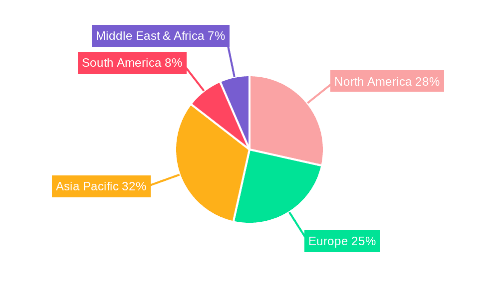 Recycled HDPE Pellets Market Share by Region - Global Geographic Distribution