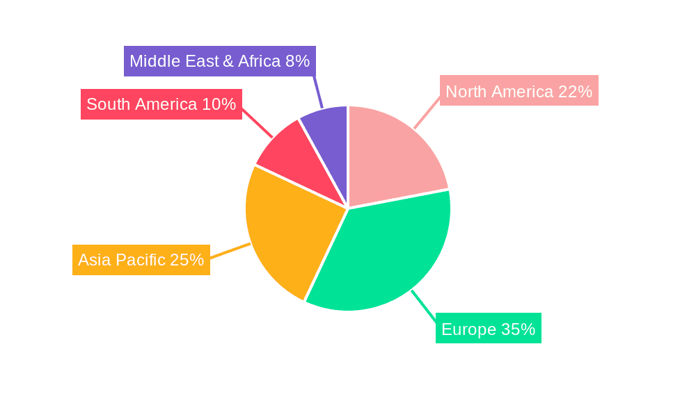 Refined Grape Seed Oil Market Share by Region - Global Geographic Distribution