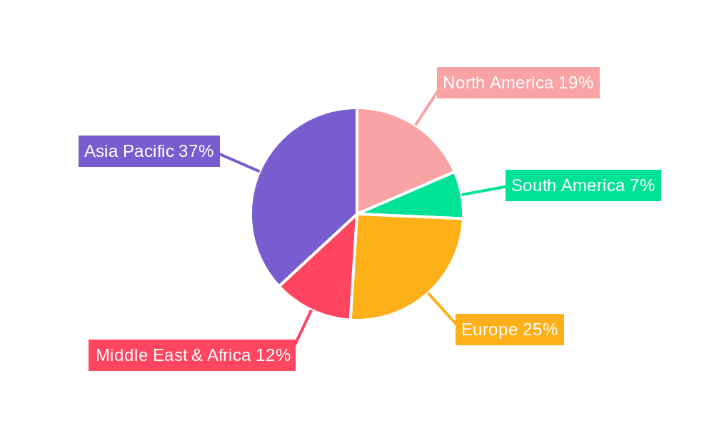 Refractory Bricks Market Share by Region - Global Geographic Distribution