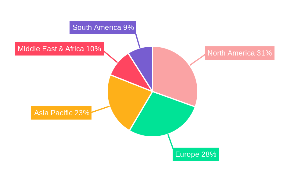 Refrigerated Mortuary Cabinet Market Share by Region - Global Geographic Distribution