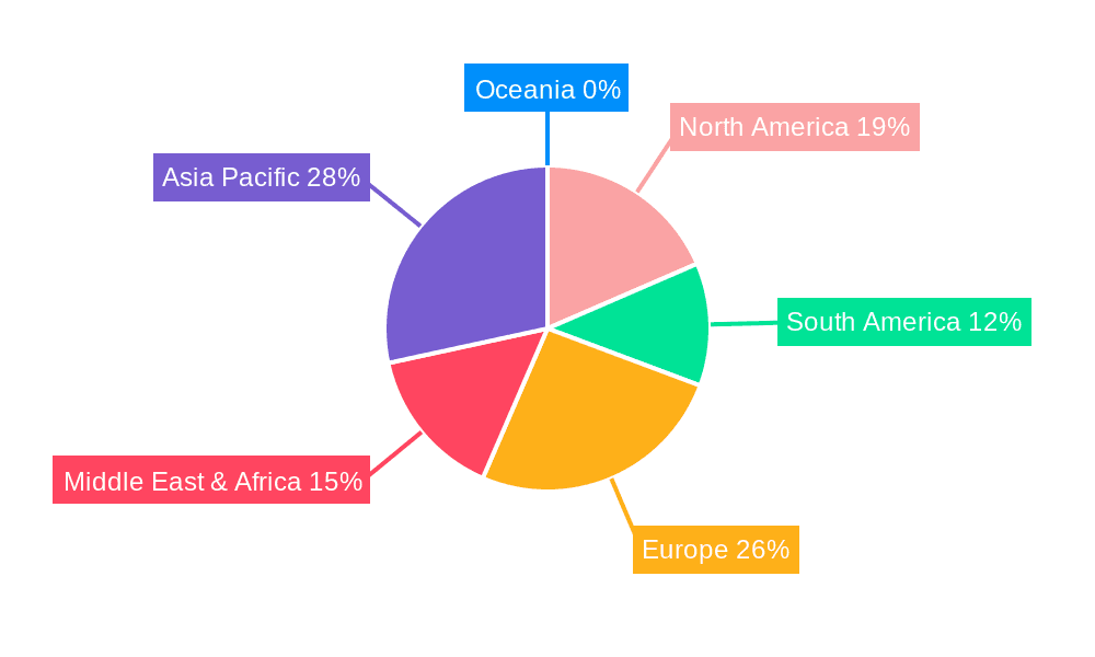 Regular Full Cream Milk Powder Market Share by Region - Global Geographic Distribution