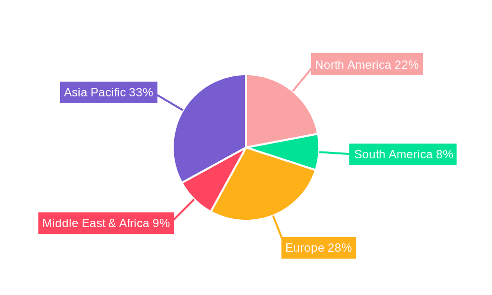 Ring Pull Caps Market Share by Region - Global Geographic Distribution
