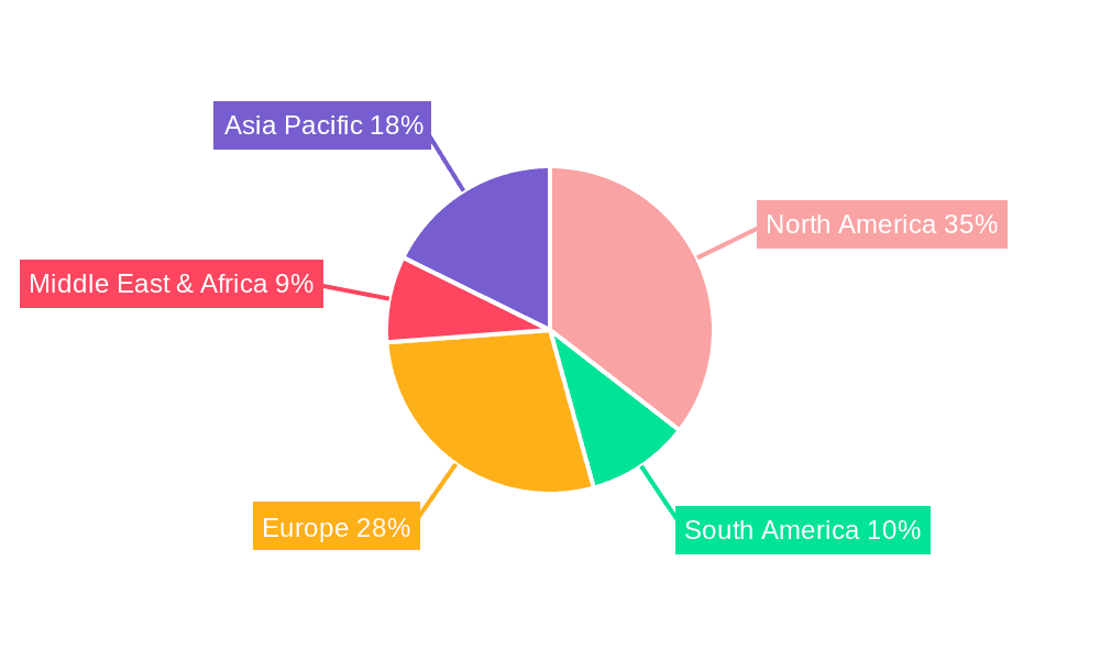 Road Freight Transport Service Market Share by Region - Global Geographic Distribution