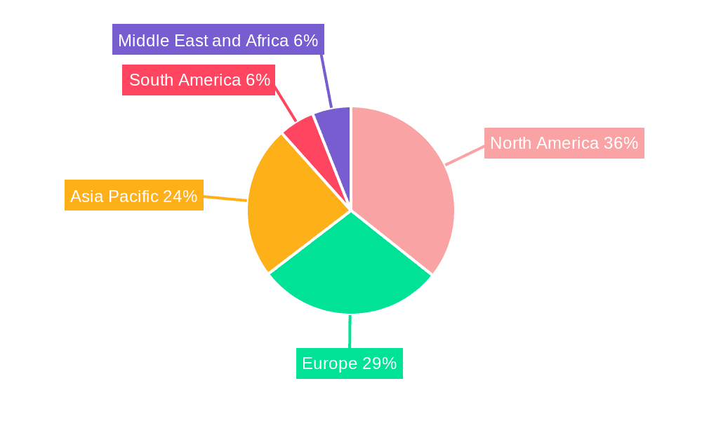 Roofing Materials Market Market Share by Region - Global Geographic Distribution