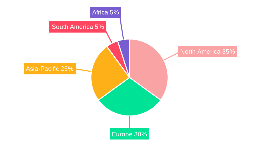 Rubber-tired Forestry Harvester Market Share by Region - Global Geographic Distribution