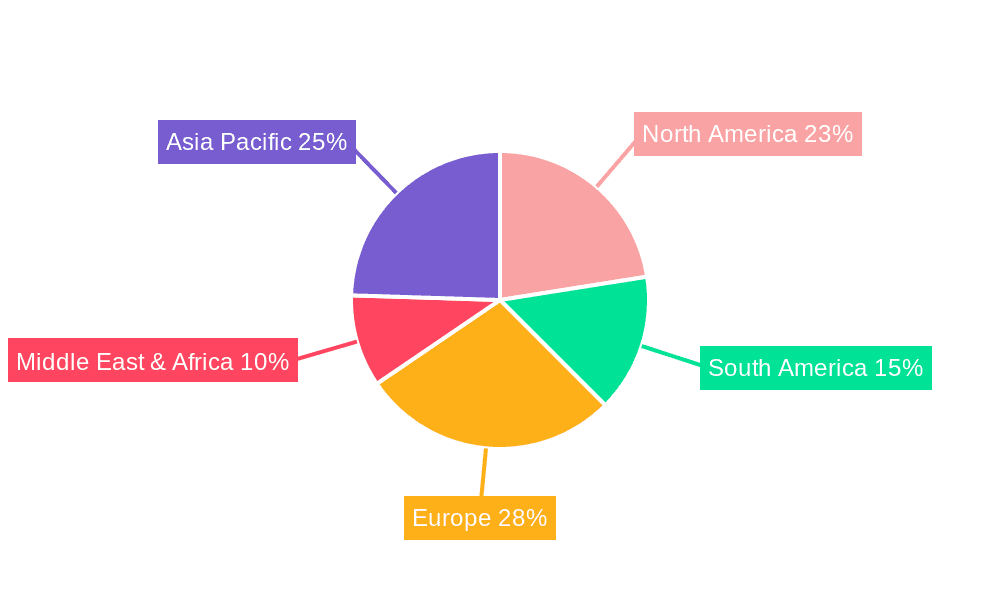 Ruminant Animal Feeds Additives Market Share by Region - Global Geographic Distribution
