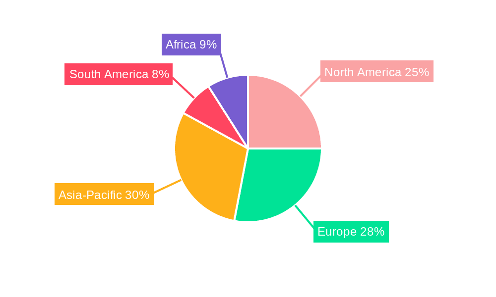 Rural Tourism Market Share by Region - Global Geographic Distribution