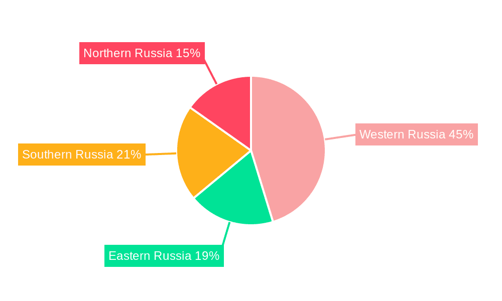 Russia Oilfield Services Market Market Share by Region - Global Geographic Distribution