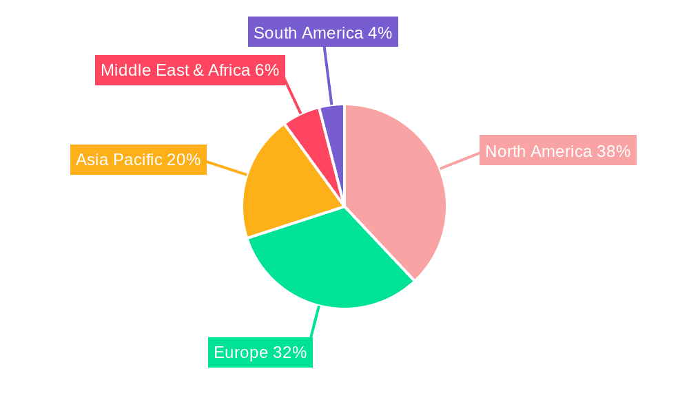Safety Service Market Share by Region - Global Geographic Distribution