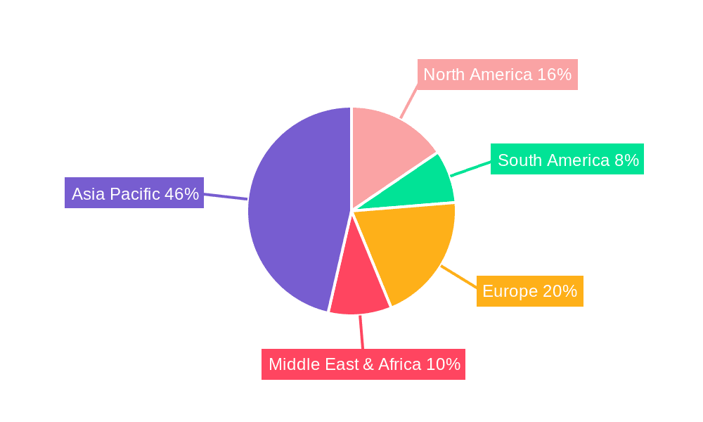 Salted Egg Yolks Market Share by Region - Global Geographic Distribution