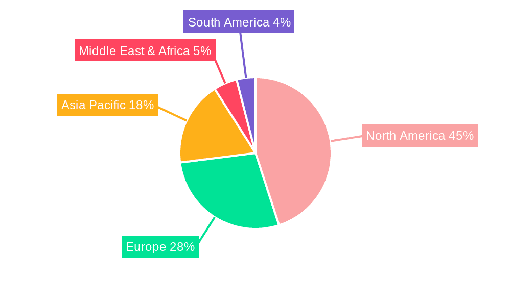 Security Services for Smart Homes Market Share by Region - Global Geographic Distribution