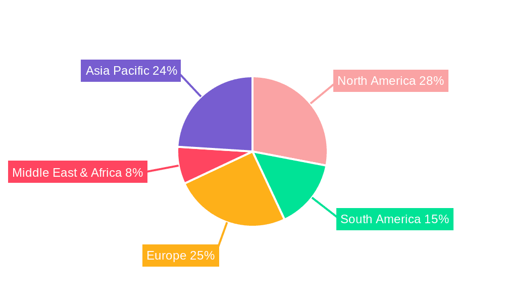 Seed Engineering Services Market Share by Region - Global Geographic Distribution