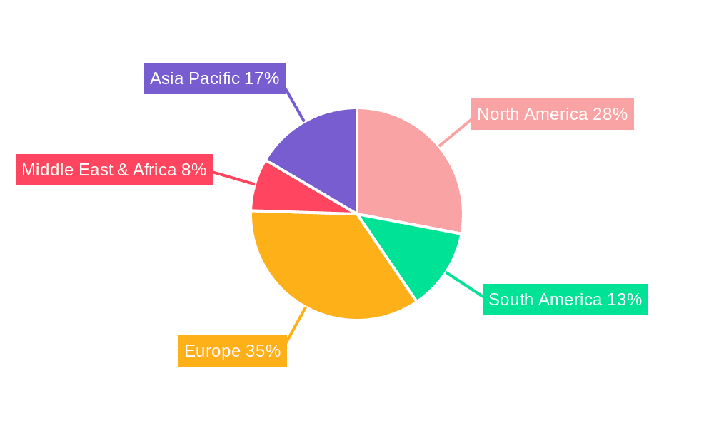 Semi-Integrated Dishwasher Market Share by Region - Global Geographic Distribution