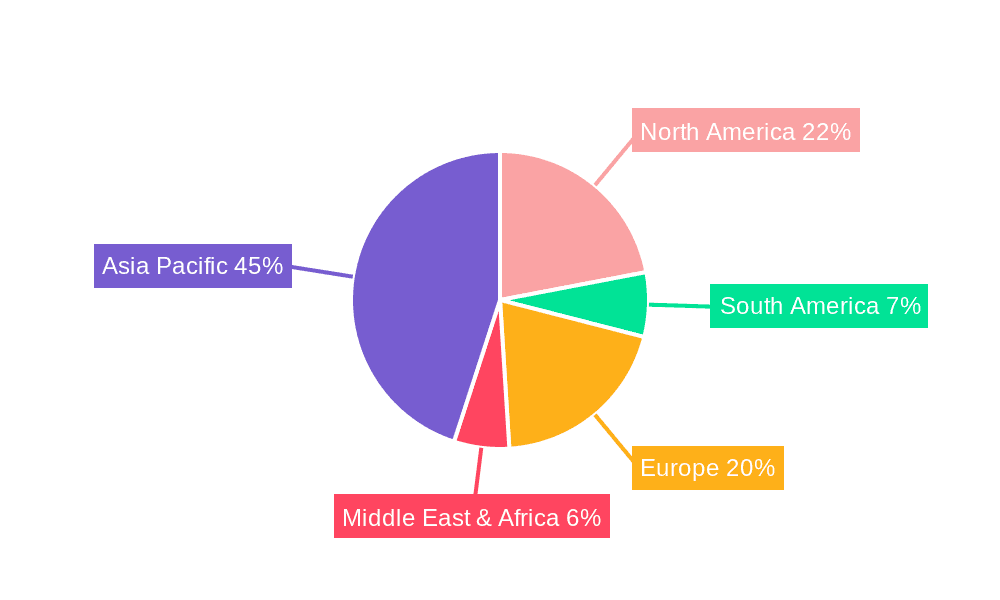 Semiconductor Gade Silane Gas Market Share by Region - Global Geographic Distribution